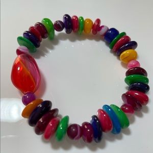 Beautiful and vibrantly colored bracelet for women.